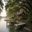 Georgetown marsh boat dock cabin